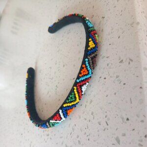Multicolour bead headband